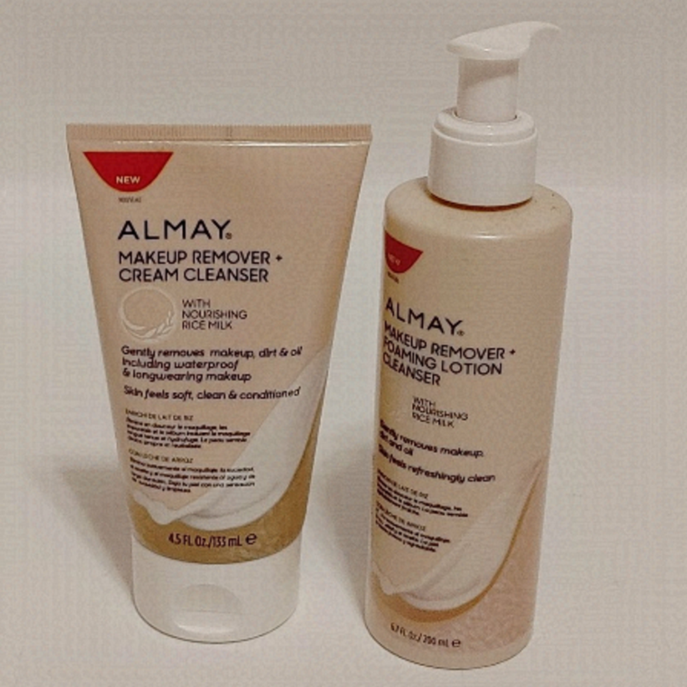 ALMAY SKIN CARE LOT of 2 MAKEUP REMOVER + CREAM CLEANSER + FOAMING CLEANSER BNIP
